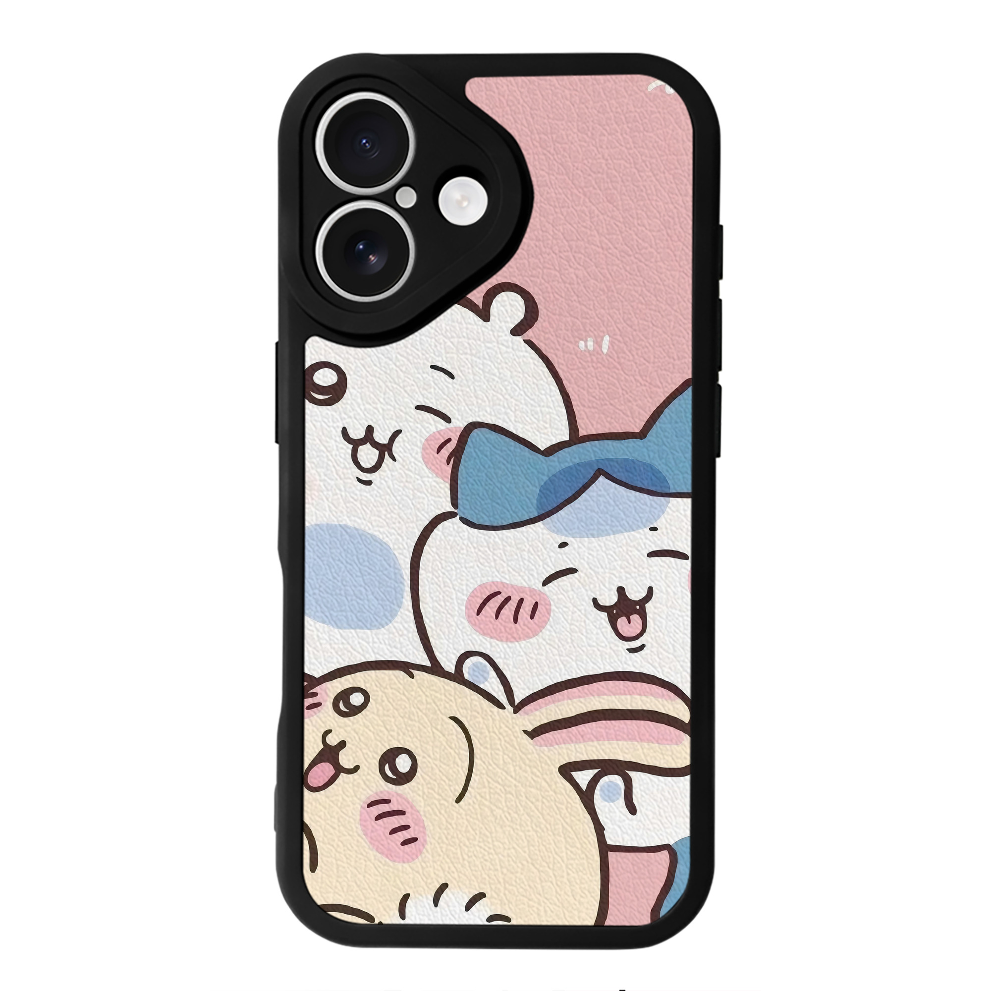 （画像用） ちいかわ Chii-kawa 【iPhone 16シリーズ対応】シリコンスマホケース（レザー調） 材質：シリコン